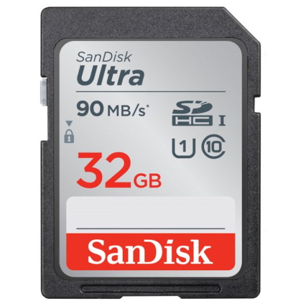 Sandisk 32gb Ultra Card 90MBs - Plaza Cameras