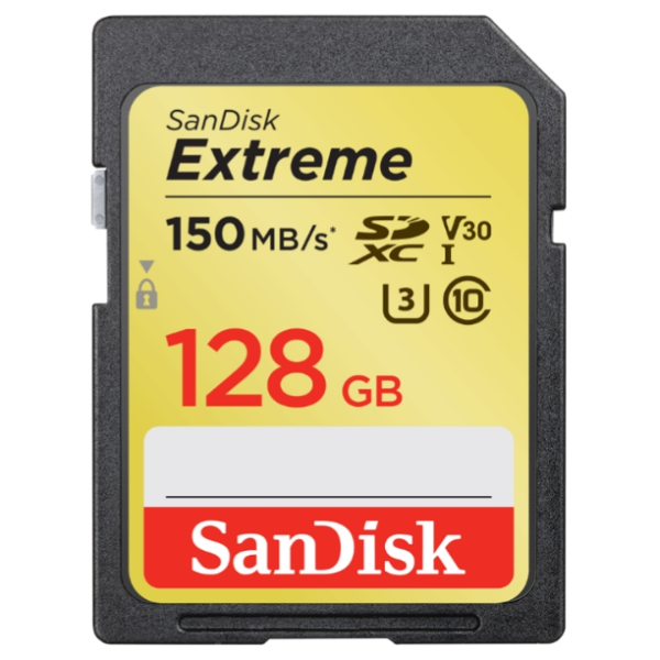 Sandisk 128gb Extreme Pro SD Card - Plaza Cameras