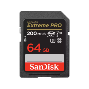 Sandisk Extreme Pro SDXC UHS-1 SD 64GB Card 200 MBs