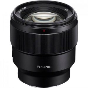 Sony 85mm f1.8 front - Plaza Cameras