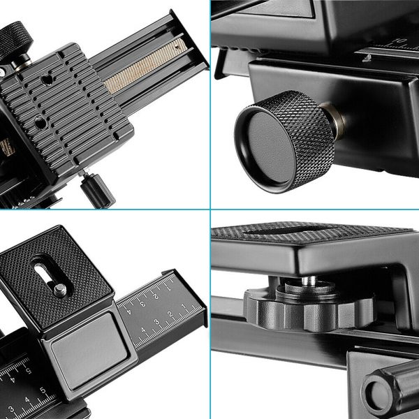 Neewer Pro 4-Way Macro Focusing Focus Rail SliderClose-Up Shooting - Plaza Cameras