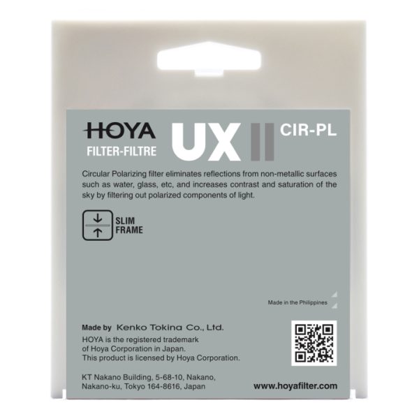 HOYA UX II Circular Polarizer Filter - Plaza Cameras