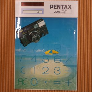 Pentax Zoom 70 Promotional Solar Calculator approx 1986