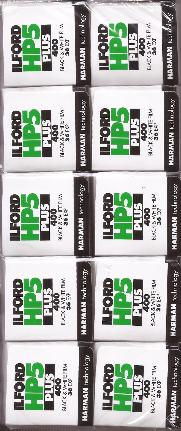 10 pack Ilford HP5 Plus 400 Black & White ( 36 Exp )