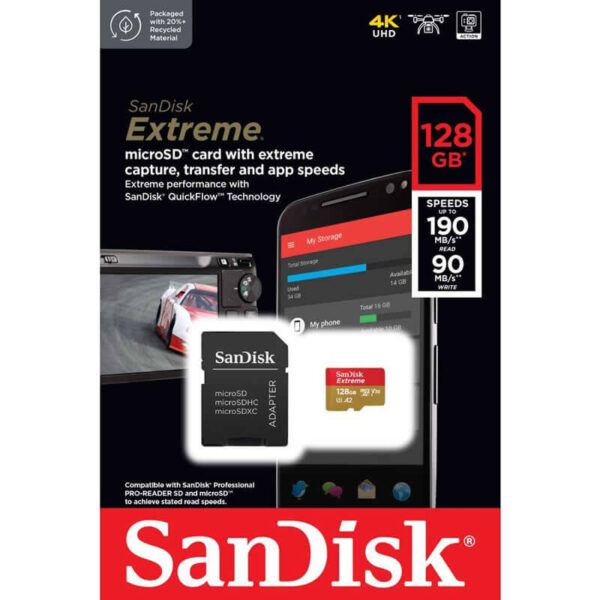 SanDisk Extreme MicroSD 128gb 190,90 - Plaza Cameras