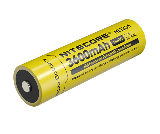 NITECORE NL1836 3600MAH RECHARGABLE LI-ION 18650 BATTERY
