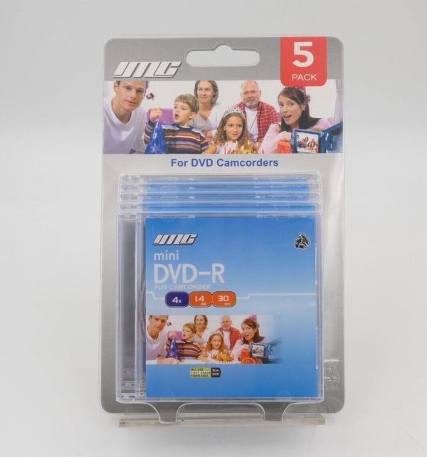 MC Mini DVD-R for Camcorders 5 Pack - Plaza Cameras 1