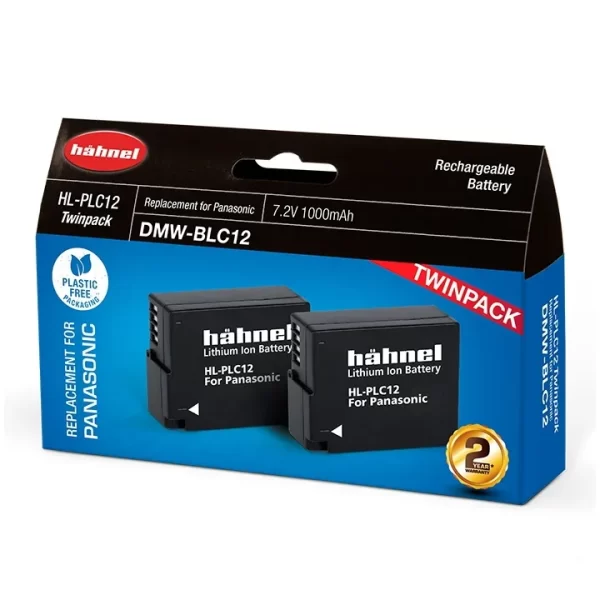 Hahnel DMW-BLC12 Rechargeable Battery for Panasonic (Twin Pack) - Plaza Cameras