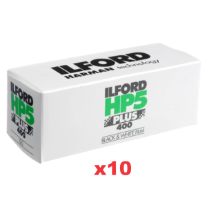 Ilford HP5 120mm film 10 buy - Plaza Cameras