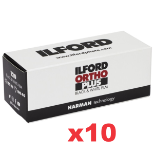 Ilford Ortho 80 120mm film 10 buy- Plaza Cameras