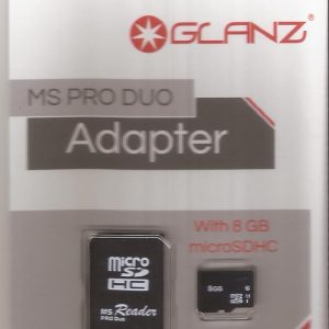 8gb Micro SDHC card with MS Pro Duo for Sony