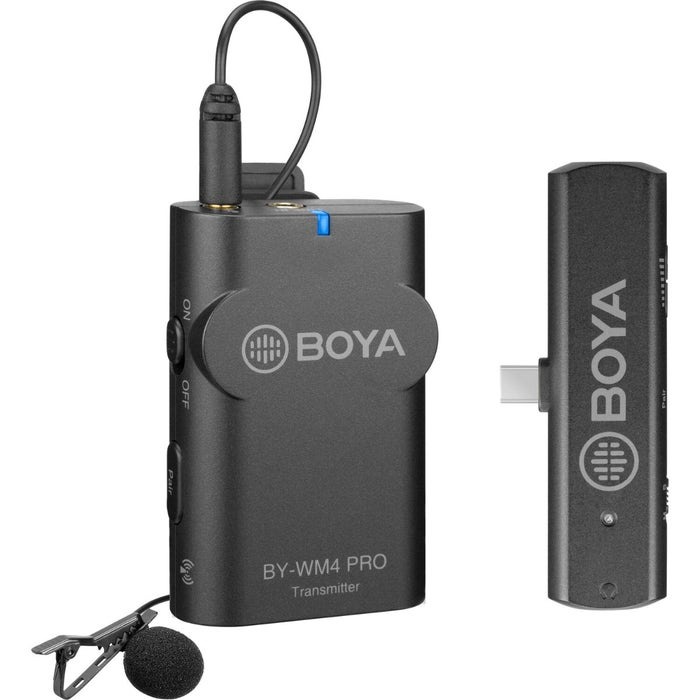 Boya 2.4GHz Pro wireless Microphone System 1T1R - Plaza Cameras