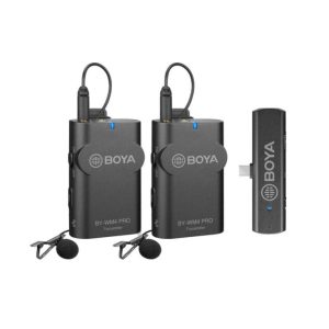 Boya 2.4GHz Pro wireless Microphone System 2T1R - Plaza Cameras.jpg