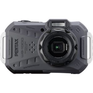 Pentax WG-1000 Waterproof Compact Camera - Gray - Plaza Cameras