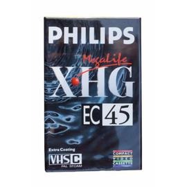 Philips Megalife XHG EC45 VHS Cassette - Plaza Cameras