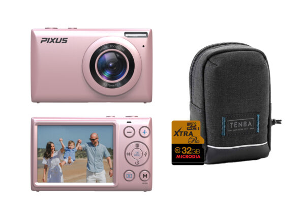 FireFly Pixus V1 Digital Compact Camera Kit - Pink