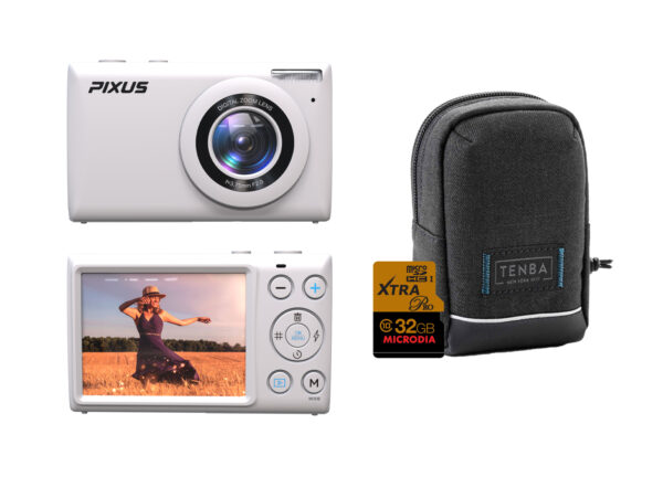 FireFly Pixus V1 Digital Compact Camera Kit - Plaza Cameras - White