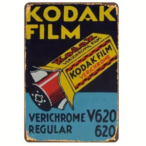 Kodak Film Verichrome Tin Sign - Plaza Cameras