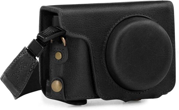 MegaGear Genuine Leather Case for TZ220 - Plaza Cameras