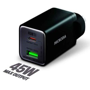 Microdia SMARTCube Nano 45W GaN USB Wall Charger - Plaza Cameras