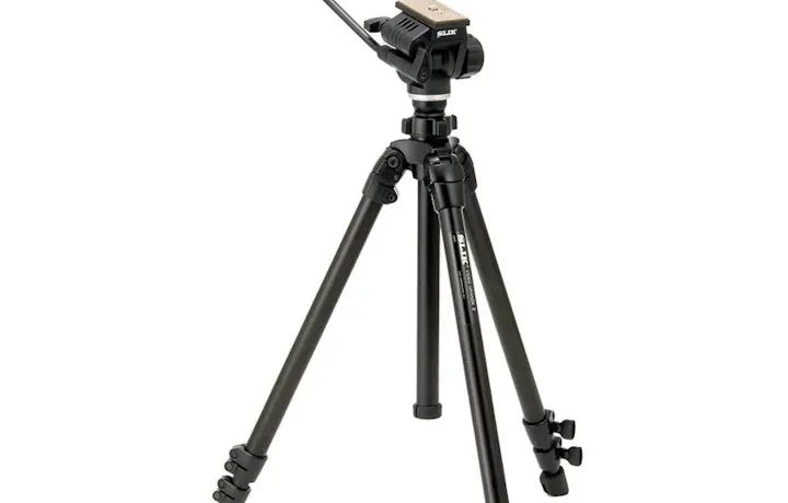 SLIK 504QF II Aluminium Tripod with 504QF II Video Fluid Pan Head - plaza cameras