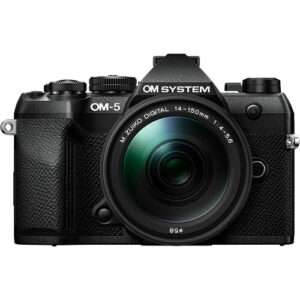 OM SYSTEM OM-5 Mark II Mirrorless Camera with 14-150mm f4-5.6 II Lens (Black) - Plaza Cameras