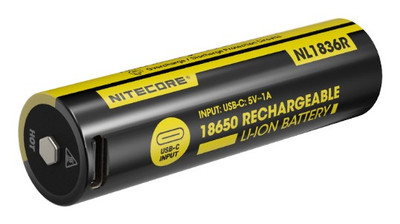 Nitecore NL1836R USB-C Rechargeable Li-ion Battery - Plaza Cameras