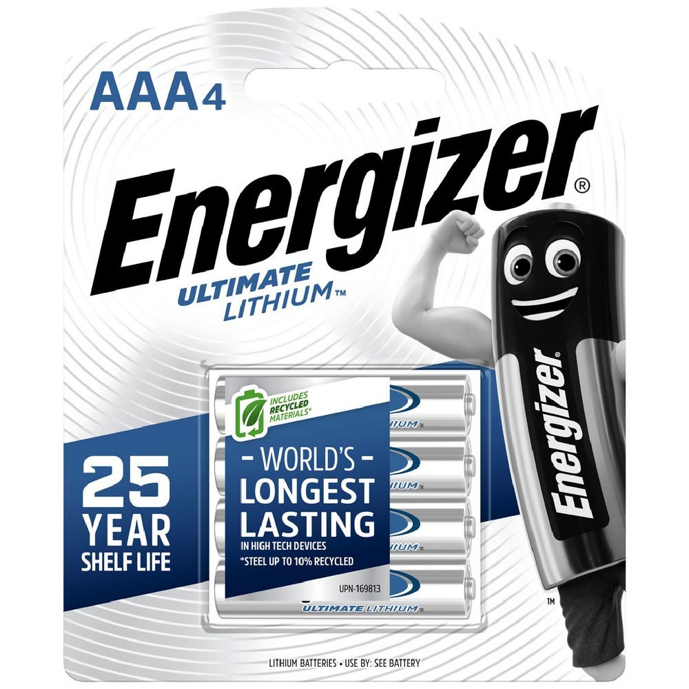 Energizer Ultimate Lithium AAA 4 Pack - Plaza Cameras