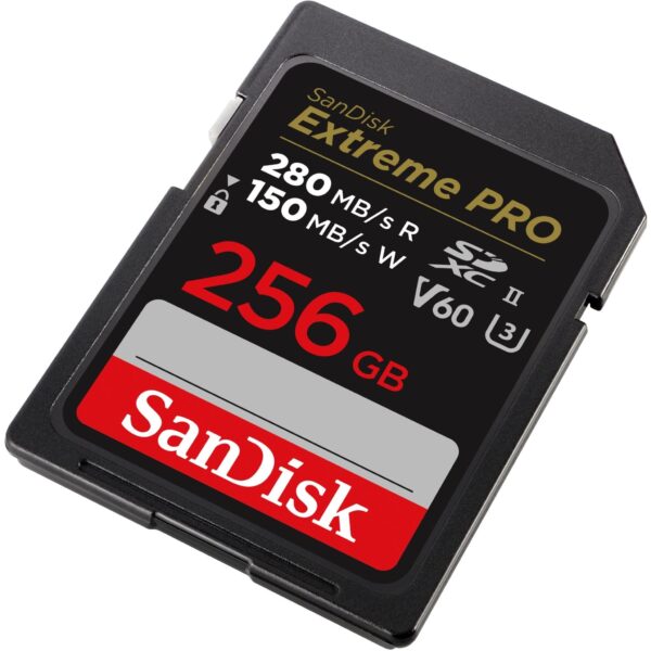 SanDisk Extreme PRO 256gb SDXC 280MBs V60 U3