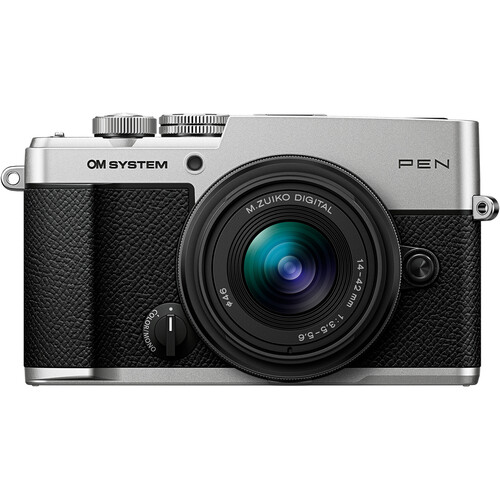 OM System Pen & 14-42mm Lens (Silver) - Plaza Cameras